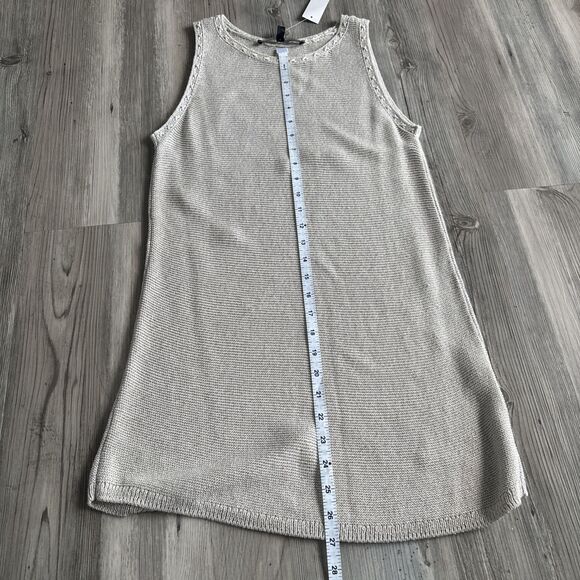 NWT White House Black Market Gold Dress Shimmer Metallic  Size M (MSRP $68) - Picture 6 of 11